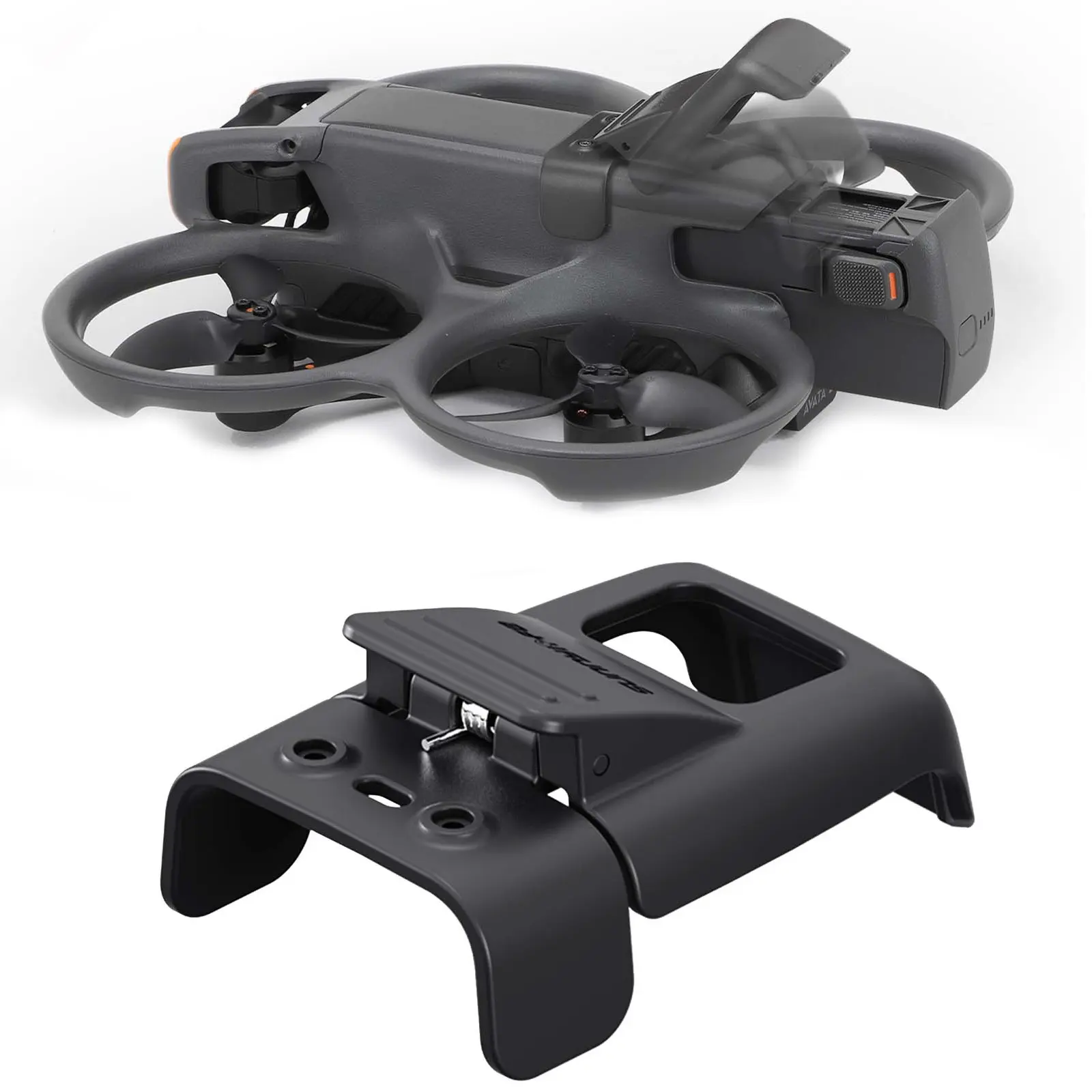 DOP4524B For DJI Avata 2 Sunnylife Battery Anti-release Buckle Clip Lock-up Anti-falling Battery Safety Lock Buckle Guard (Black) - Image 1