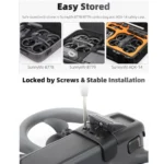 For DJI Avata 2 Sunnylife Battery Anti-release Buckle Clip Lock-up Anti-falling Battery Safety Lock Buckle Guard (Black) - Image 7
