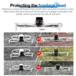 For DJI Flip STARTRC Split Type Drone Landing Gear Height Extensions Rack (Grey) - Image 8