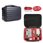 ls-S004 Portable Waterproof Drone Handbag Storage Bag for DJI Mavic Mini 2(Black + Red Liner) - Image 2