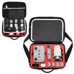Multi-function PU Shoulder Storage Bag Suitcase with Baffle For DJI Mavic Mini 2(Red Liner) - Image 4