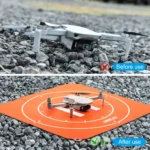 STARTRC 1109143 50cm Portable Drone Universal Foldable Square Parking Apron Landing Pad for DJI FPV / mini 2 / Mavic Air 2 / Air 2S(Orange+Blue) - Image 6