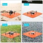 STARTRC 1109143 50cm Portable Drone Universal Foldable Square Parking Apron Landing Pad for DJI FPV / mini 2 / Mavic Air 2 / Air 2S(Orange+Blue) - Image 7
