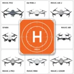 STARTRC 1109143 50cm Portable Drone Universal Foldable Square Parking Apron Landing Pad for DJI FPV / mini 2 / Mavic Air 2 / Air 2S(Orange+Blue) - Image 8