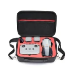 Portable Single Shoulder Storage Travel Carrying PU Cover Case Box for DJI Air 2S(Black + Red Liner) - Image 2