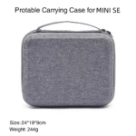 For DJI Mini SE Shockproof Carrying Hard Case Storage Bag, Size: 24 x 19 x 9cm(Grey + Red Liner) - Image 2