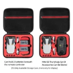 For DJI Mini SE Shockproof Carrying Hard Case Storage Bag, Size: 24 x 19 x 9cm(Grey + Red Liner) - Image 3