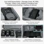 Sunnylife M3-B328 Crossbody Storage Bag Handbag with Shoulder Strap For DJI Mavic 3(Grey) - Image 4