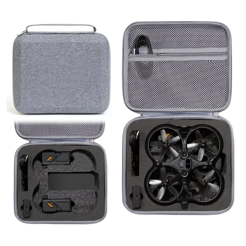 EDA003936401A For DJI Avata Drone Body Square Shockproof Hard Case Carrying Storage Bag, Size: 27 x 23 x 10cm(Grey + Black Liner) - Image 1