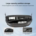 STARTRC Portable Shoulder Waterproof Drone Bag For DJI OM6 / Mini 3 / Mini 3 Pro / Mini 2(Black) - Image 3