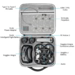 For DJI Avata STARTRC Portable Handbag Shoulder PU Storage Bag(Dark Grey) - Image 6