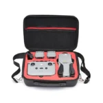 For DJI Mavic Air 2 Portable PU Shoulder Storage Bag Protective Box(Black Red) - Image 4