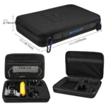 PULUZ 20 in 1 Accessories Combo Kits with EVA Case (Chest Strap + Head Strap + Suction Cup Mount + 3-Way Pivot Arm + J-Hook Buckles + Extendable Monopod + Tripod Adapter + Bobber Hand Grip + Storage Bag + Wrench) for GoPro, Insta360, DJI and Other Action Cameras - Image 10