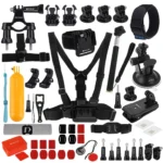 [US Warehouse] PULUZ 53 in 1 Accessories Total Ultimate Combo Kits (Chest Strap + Suction Cup Mount + 3-Way Pivot Arms + J-Hook Buckle + Wrist Strap + Helmet Strap + Extendable Monopod + Surface Mounts + Tripod Adapters + Storage Bag + Handlebar Mount) for GoPro, Insta360, DJI and Other Action Cameras - Image 2