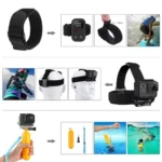 [US Warehouse] PULUZ 50 in 1 Accessories Total Ultimate Combo Kits with EVA Case (Chest Strap + Suction Cup Mount + 3-Way Pivot Arms + J-Hook Buckle + Wrist Strap + Helmet Strap + Extendable Monopod + Surface Mounts + Tripod Adapters + Storage Bag + Handlebar Mount) for GoPro, Insta360, DJI and Other Action Cameras - Image 3