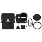 [US Warehouse] PULUZ Housing Shell CNC Aluminum Alloy Protective Cage with 52mm UV Lens for GoPro HERO(2018) /7 Black /6 /5(Black) - Image 5