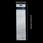 10 PCS PULUZ 34.5cm x 9cm Hang Hole Clear Front White Pearl Jewelry Zip Lock Packaging Bag(Size: S, Lengthened type) - Image 2