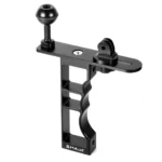 PULUZ CNC Aluminum Single Hand Diving Photography Bracket Handheld Holder, Compatible with DJI Osmo Action, GoPro NEW HERO /HERO7 /6 /5 /5 Session /4 Session /4 /3+ /3 /2 /1, Xiaoyi and Other Action Cameras, DSLR Cameras(Black) - Image 2