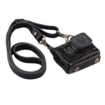 PULUZ for GoPro HERO7 Black /6 /5 Litchi Texture Genuine Leather Housing Case with Set Key Hole & Neck Strap & 52mm UV Lens(Black) - Image 2