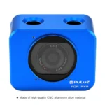 PULUZ for Sony RX0 Aluminum Alloy Protective Cage + 37mm UV Filter Lens + Lens Sunshade with Screws and Screwdrivers(Blue) - Image 6