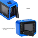 PULUZ for Sony RX0 Aluminum Alloy Protective Cage + 37mm UV Filter Lens + Lens Sunshade with Screws and Screwdrivers(Blue) - Image 7