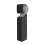 PULUZ  2 in 1 Diamond Texture Silicone Cover Case Set for DJI OSMO Pocket(Black) - Image 3