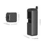 PULUZ  2 in 1 Diamond Texture Silicone Cover Case Set for DJI OSMO Pocket(Black) - Image 4