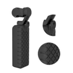 PULUZ  2 in 1 Diamond Texture Silicone Cover Case Set for DJI OSMO Pocket(Black) - Image 7