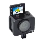 PULUZ Aluminum Alloy Protective Cage + 37mm UV Filter Lens + Lens Sunshade with Screws and Screwdrivers for Sony RX0 / RX0 II(Black)