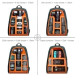 PULUZ Outdoor Portable Waterproof Scratch-proof Dual Shoulders Backpack Handheld PTZ Stabilizer Camera Bag with Rain Cover for Digital Camera, DJI Ronin-SC / Ronin-S(Grey) - Image 2