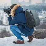 PULUZ Outdoor Portable Waterproof Scratch-proof Dual Shoulders Backpack Handheld PTZ Stabilizer Camera Bag with Rain Cover for Digital Camera, DJI Ronin-SC / Ronin-S(Grey) - Image 8