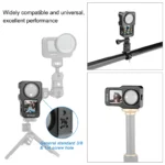 PULUZ CNC Aluminum Alloy Cage for DJI Action 2(Black) - Image 5