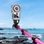 PULUZ CNC Aluminum Alloy Cage for DJI Action 2(Titanium Color) - Image 6