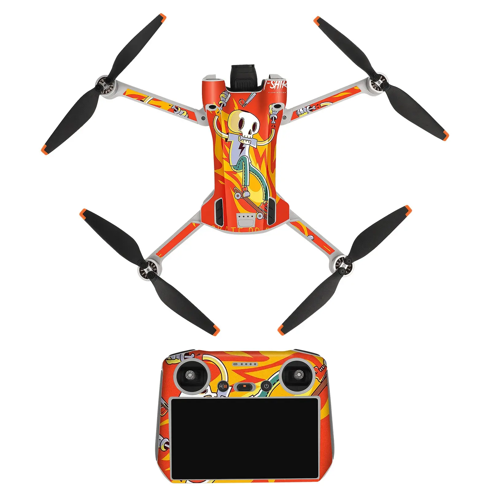TBD0602464202D Sunnylife Drone+Remote Control Protective Sticker For DJI Mini 3 Pro RC Version( Skateboard) - Image 1