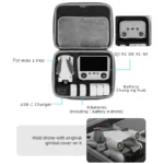 Sunnylife Drone Protective Storage Bag for DJI Mini 3 Pro,Style: Can Hold 6 Battery Bag - Image 3