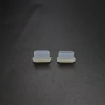 2 Sets Drone Body Remote Control Charging Port Dust Plug for DJI Mini 3 Pro(Transparent)
