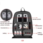 Waterproof Compression Hard Shell Backpack for DJI Mini 3 Pro, Size: 128 Large(Brushed Gray) - Image 2