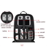 Waterproof Compression Hard Shell Backpack for DJI Mini 3 Pro, Size: 127 Small(Brushed Gray) - Image 2