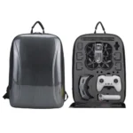 For DJI AVATA  Storage Bag Hard Shell Waterproof Shoulder Bag Backpack(Brushed Gray)