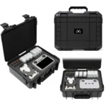 For DJI Mini 4 Pro Drone Suitcase Explosion-proof Box Compatible with RC 2 & RC-N2(Black)