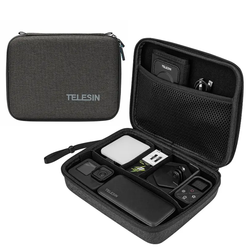 TBD06052536 TELESIN Sports Camera Accessories Storage Bag For GoPro HERO / DJI Action / Insta360 etc. - Image 1