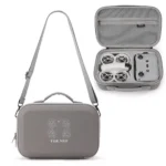 For DJI Neo BKANO NE-010 PU Storage Bag Hard Case Shoulder Bag(Gray)