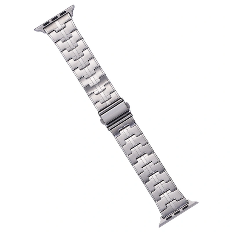 EDA006243201P For Apple Watch SE 2023 44mm Stainless Steel Watch Band(Silver) - Image 1