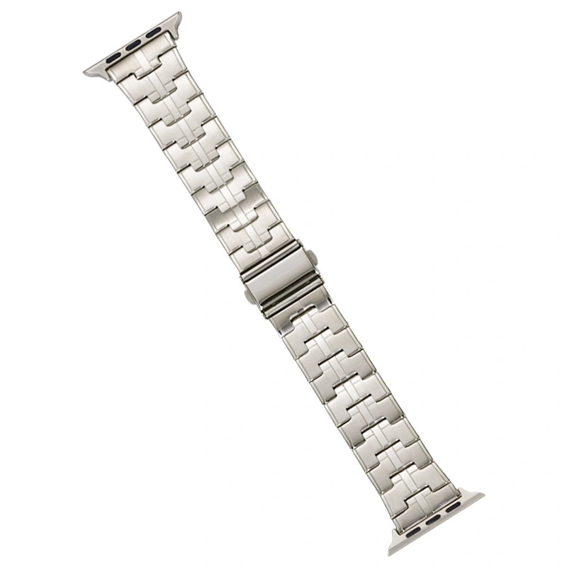 EDA006243210L For Apple Watch SE 2022 44mm Stainless Steel Watch Band(Starlight) - Image 1