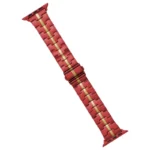 For Apple Watch Series 5 44mm Stainless Steel Watch Band(Red Yelllow)