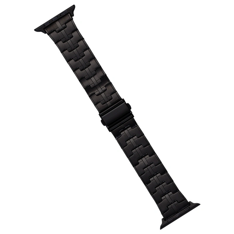 EDA006243219D For Apple Watch Series 4 44mm Stainless Steel Watch Band(Black) - Image 1