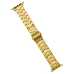 For Apple Watch Series 3 38mm Stainless Steel Watch Band(Gold)