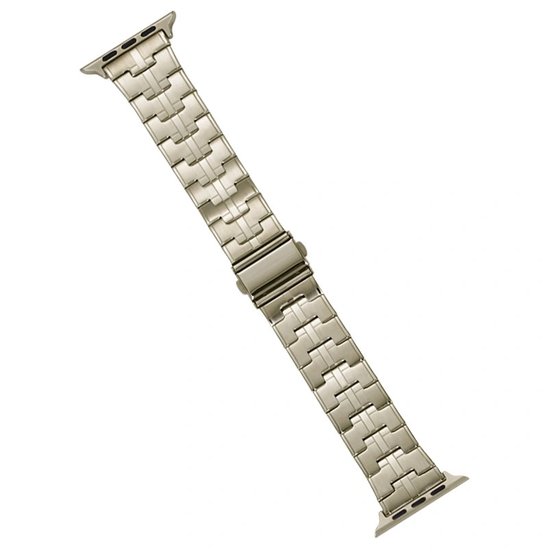 EDA006243225J For Apple Watch 42mm Stainless Steel Watch Band(Titanium) - Image 1