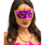 Μάσκα Ματιών Μωβ Με Διακοσμητική Πέτρα