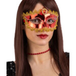 Μάσκα Ματιών Κόκκινη Με Διακοσμητική Πέτρα